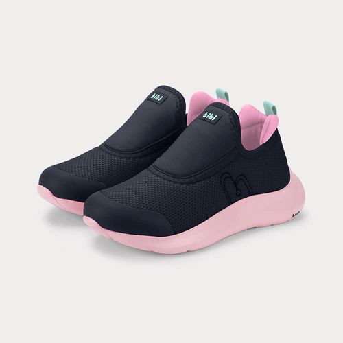 Tênis Infantil Bibi Action Azul Marinho com Rosa