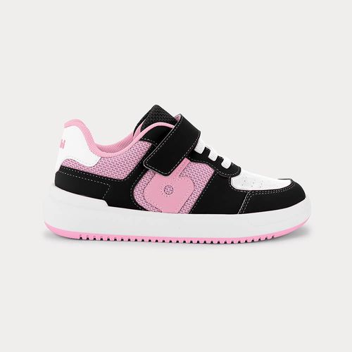 Tênis Infantil Bibi B College Preto com Rosa
