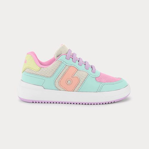 Tênis Infantil Bibi B College Rosa com Verde
