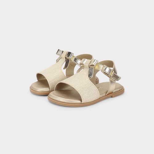 Sandália Infantil Bibi Shine Mini Dourada