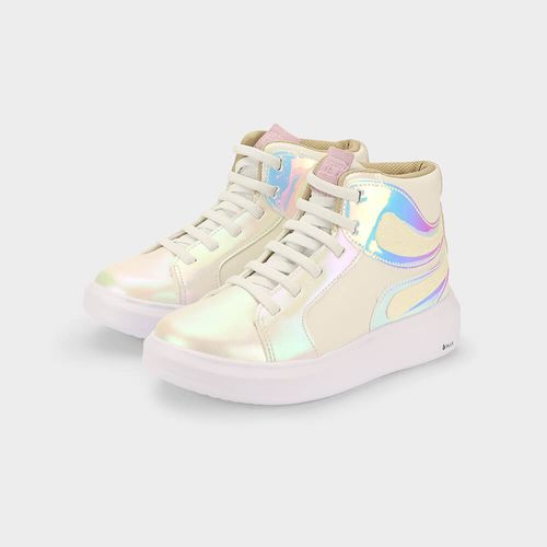 Abotinado Infantil Bibi Glam Branco Perolizado