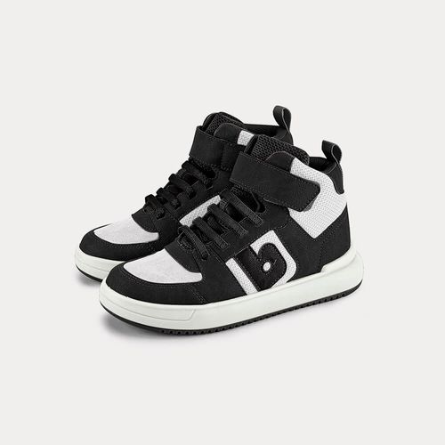 Abotinado Infantil Bibi B College Preto com Branco