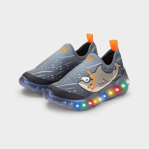 Tênis Infantil de Luz Bibi Roller Celebration 3.0 Azul de Tubarão