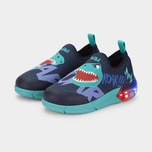 Tênis Infantil Bibi Space Azul de Dinossauro