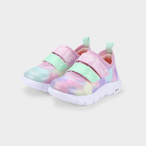Tênis Infantil Bibi Energy Baby 2.0 Rosa com Verde