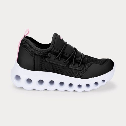 Tênis Infantil Bibi Roller Sport Preto com Rosa