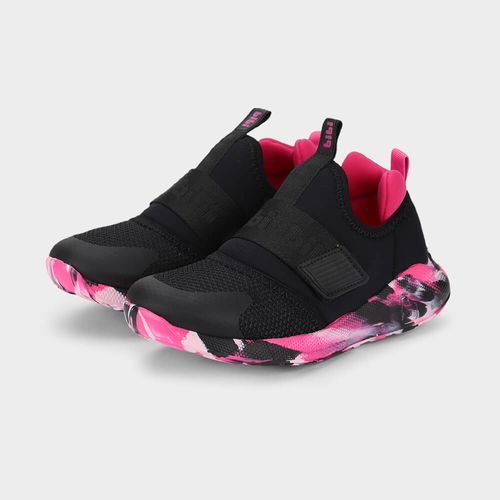 Tênis Infantil Bibi Evolution II Preto com Rosa