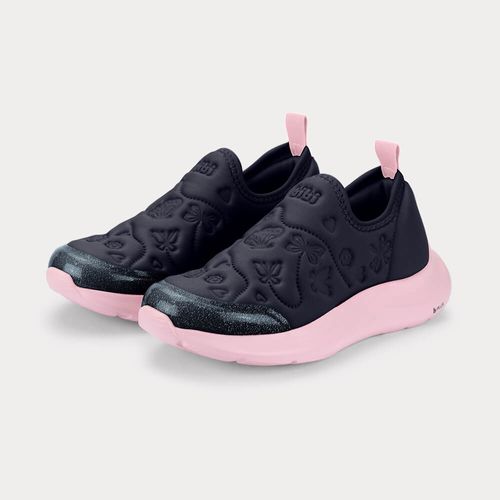 Tênis Infantil Bibi Action Azul Marinho com Rosa