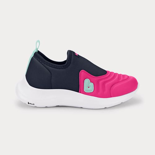 Tênis Infantil Bibi Action Azul Marinho com Rosa