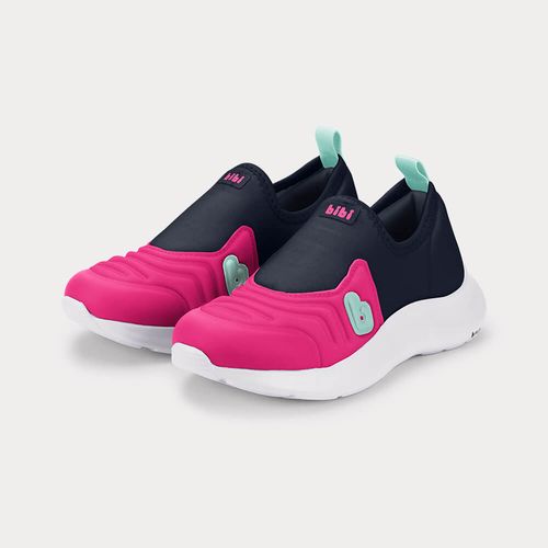 Tênis Infantil Bibi Action Azul Marinho com Rosa