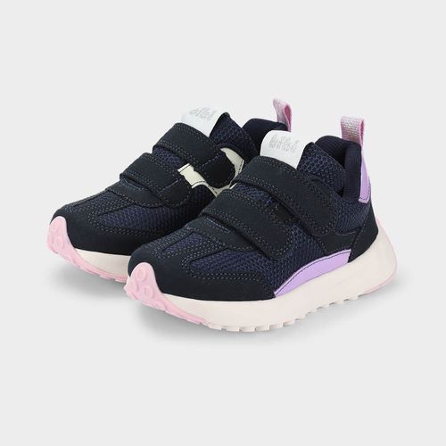 Tênis Infantil Bibi Jogging Azul Marinho com Lilás