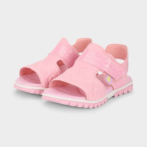 Sandália Infantil Bibi Summer Roller Sport 2.0 Rosa de Flores