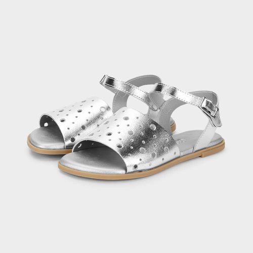 Sandália Infantil Bibi Shine Kids Prata