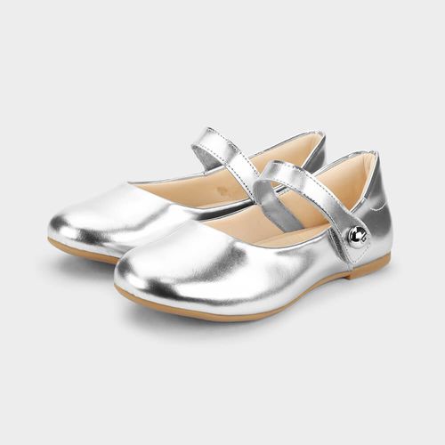 Sapatilha Infantil Bibi Ballerina Basic Prata