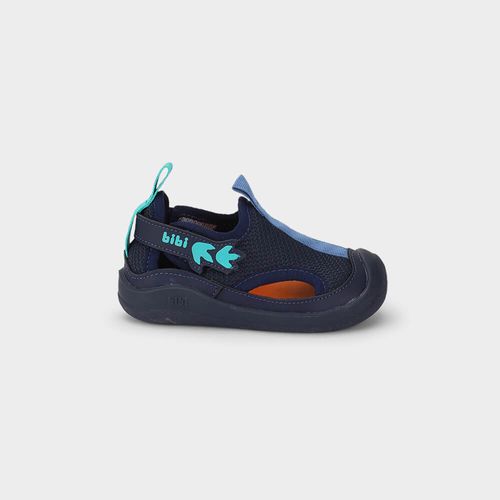 Tênis Infantil Bibi Fisioflex 5.0 Azul de Dinossauro