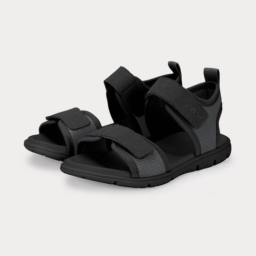 Sandália Infantil Bibi Sandals Kids Cinza com Preto