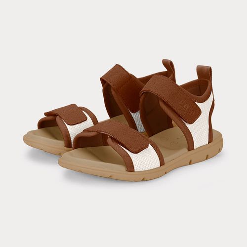 Sandália Infantil Bibi Sandals Kids Bege com Marrom