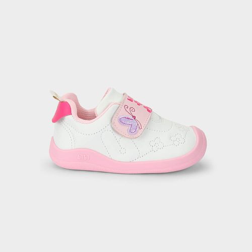 Tênis Infantil Bibi Fisioflex 5.0 Branco de Borboleta