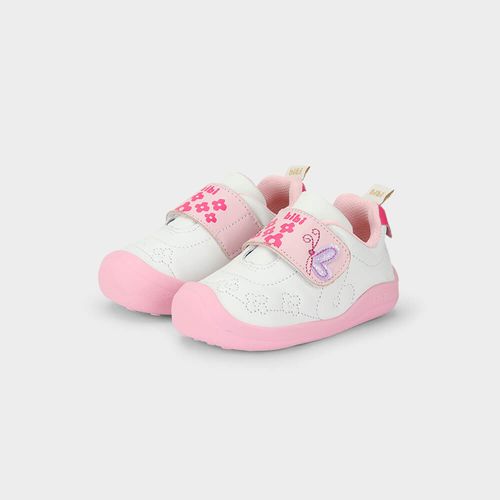Tênis Infantil Bibi Fisioflex 5.0 Branco de Borboleta