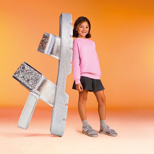 Sandália Infantil Bibi Plataforma 2.0 Prata