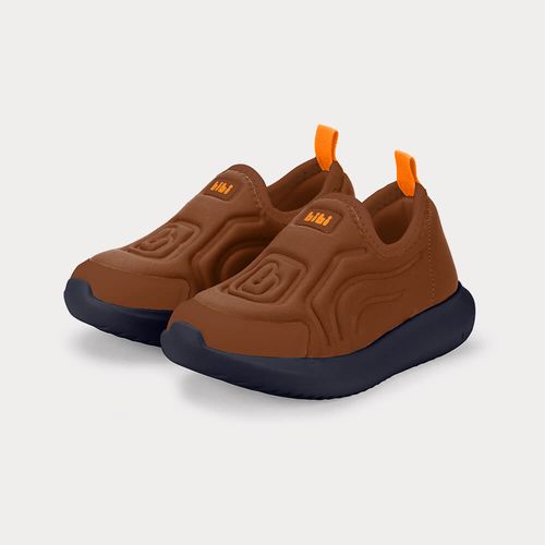 Tênis Infantil Bibi Flash Azul Marinho com Marrom