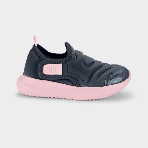 Tênis Infantil Bibi Flash Azul Marinho com Rosa