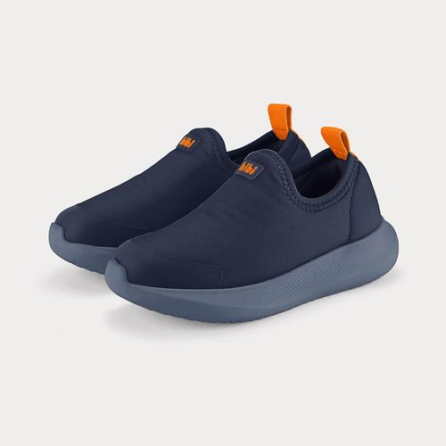 Tênis Infantil Bibi Flash Azul Marinho com Laranja