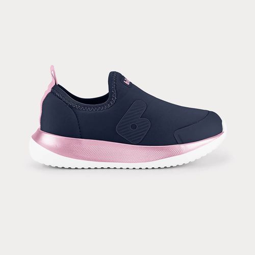 Tênis Infantil Bibi Flash Azul Marinho com Rosa