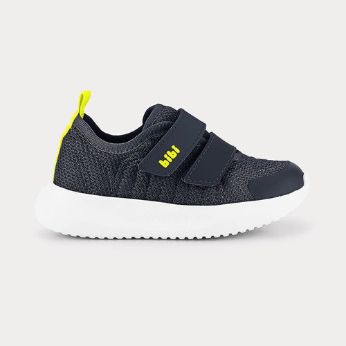 Tênis Infantil Bibi Flash Azul Marinho com Amarelo