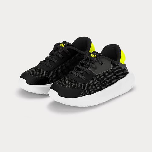 Tênis Infantil Bibi Flash Preto com Amarelo