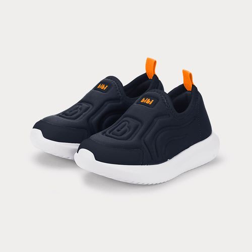 Tênis Infantil Bibi Flash Azul Marinho com Laranja