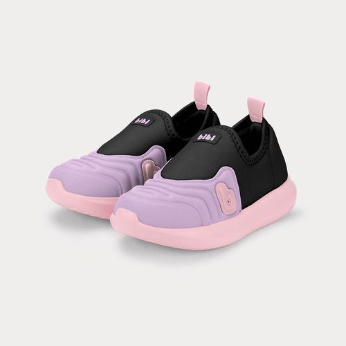 Tênis Infantil Bibi Flash Preto com Lilás