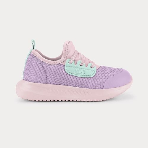 Tênis Infantil Bibi Flash Lilás com Rosa