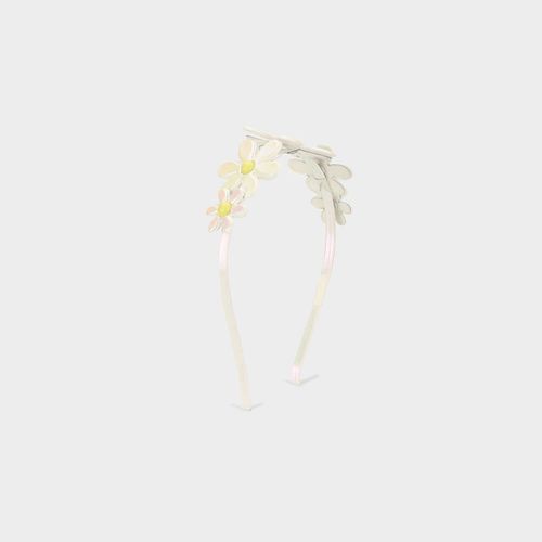 Tiara Infantil Bibi Branca de Flores
