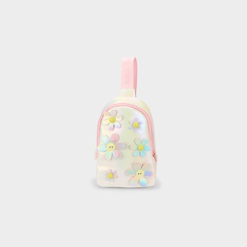 Mochila Transversal Infantil Bibi Rosa de Flores