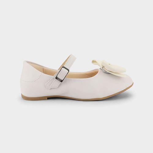 Sapatilha Infantil Bibi Ballerina Basic Branca com Laço