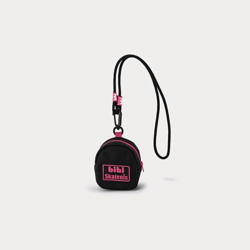 Bolsa Infantil Bibi Skatenis Preta com Rosa