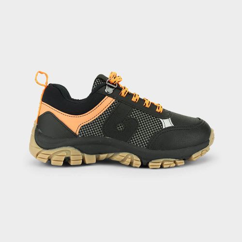 Tênis Infantil Bibi Trail Preto com Laranja