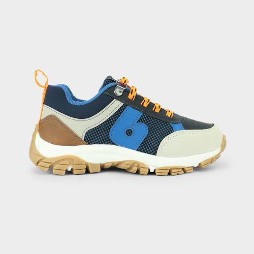 Tênis Infantil Bibi Trail Azul com Laranja