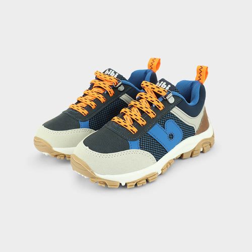 Tênis Infantil Bibi Trail Azul com Laranja