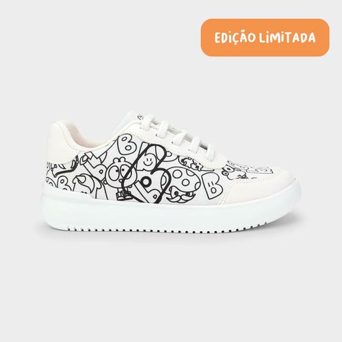 Tênis Infantil Bibi Color Branco Personalizável