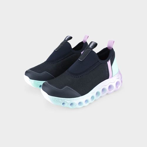 Tênis Infantil Bibi Roller Sport Preto com Lilás