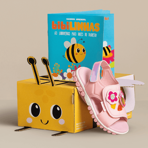 Sandália Infantil Bibi Summer Roller Sport 2.0 Rosa de Abelha