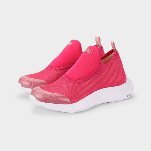 Tênis Infantil Bibi Action Rosa Chiclete com Branco