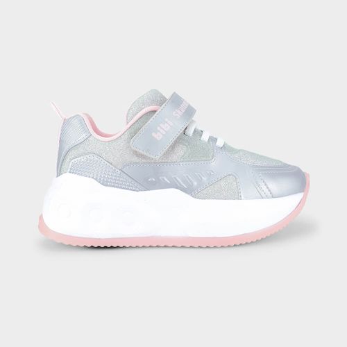 Tênis Infantil de Rodinhas Bibi Skatenis Prata