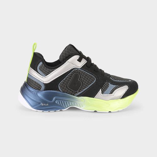 Tênis Infantil Bibi Pegasus Preto com Verde