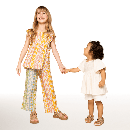 Sandália Infantil Bibi Baby Soft II Dourada com Brilhos