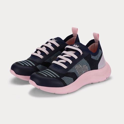 Tênis Infantil Bibi Action Tech Azul Marinho com Rosa