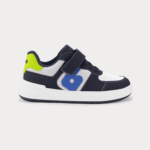 Tênis Infantil Bibi B College Branco com Azul Marinho
