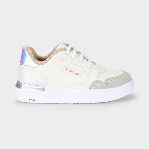 Tênis Infantil Bibi Glam Branco e Holográfico